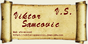 Viktor Samčović vizit kartica